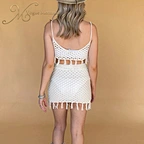backless crochet short set